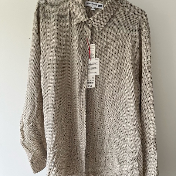 Uniqlo Ines De La Fressange Women's Silk Long Sleeve Shirt - Picture 4 of 5